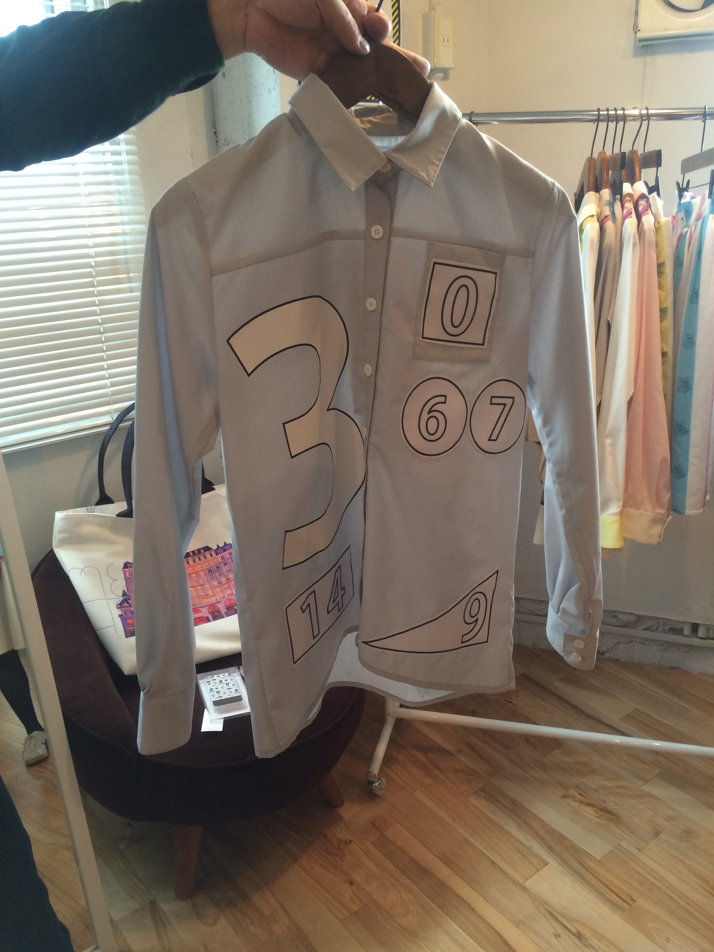 033-202 時間軸シャツ グレー 16,000＋税