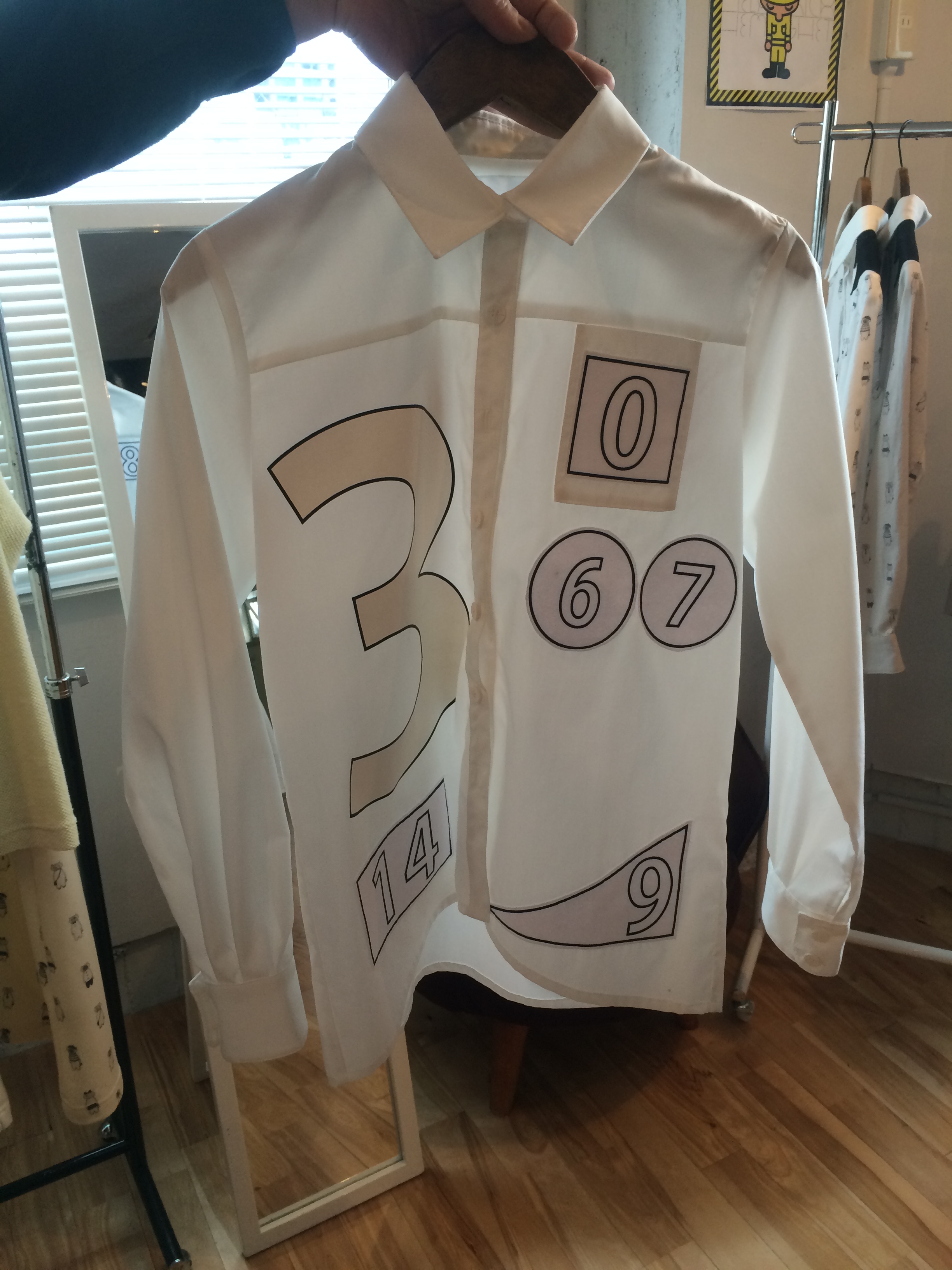 033-202 時間軸シャツ ホワイト 16,000＋税